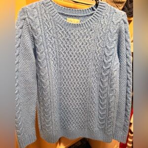 Croft & Barrow Light Blue Cable Knit Sweater